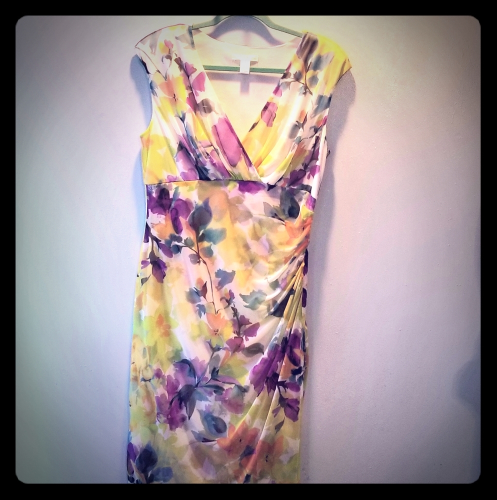 LONDON TIMES Floral Dress